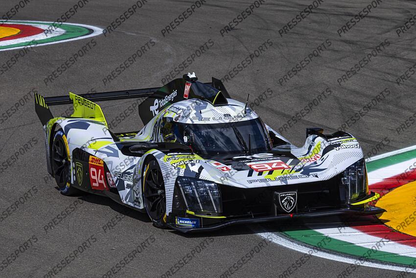 DUVAL Loic (FRA)-DI RESTA Paul (GBR)-VANDOORNE Stoffel (BEL), PEUGEOT 9X8 #94, 6 HEURES IMOLA 2024 6 HEURES D'IMOLA 