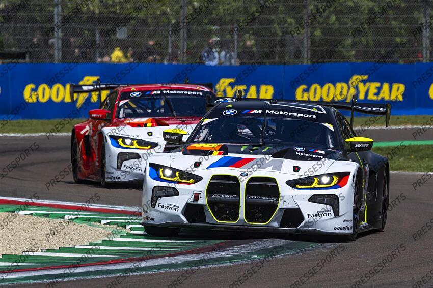 AL HARTHY Ahmad (OMN)-ROSSI Valentino (ITA)-MARTIN Maxime (BEL), BMW M4 LMGT3 #46, LEUNG Darren (GBR)-GELAEL Sean (IDN)-FARFUS Augusto (BRA), BMW M4 LMGT3 #31, 6 HEURES IMOLA 2024 6 HEURES D'IMOLA 