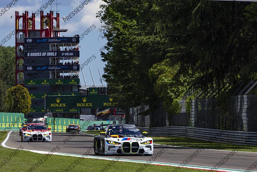AL HARTHY Ahmad (OMN)-ROSSI Valentino (ITA)-MARTIN Maxime (BEL), BMW M4 LMGT3 #46, LEUNG Darren (GBR)-GELAEL Sean (IDN)-FARFUS Augusto (BRA), BMW M4 LMGT3 #31, 6 HEURES IMOLA 2024 6 HEURES D'IMOLA 