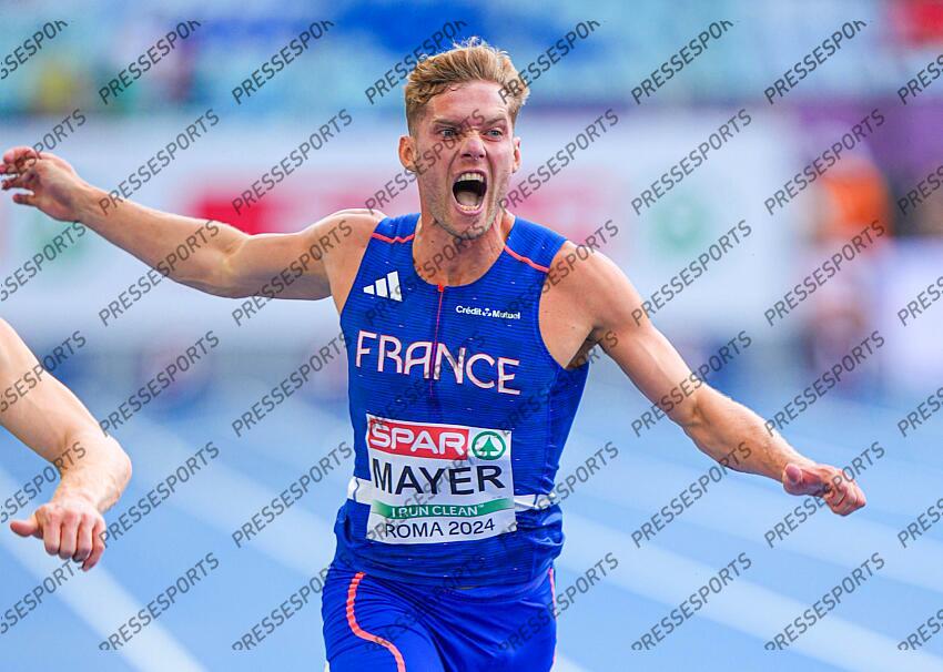 10 juin 2024 - Championnats Europe athletisme Rome 2024 - Kevin Mayer - Decathlon 100 m CHAMPIONNATS D'EUROPE 