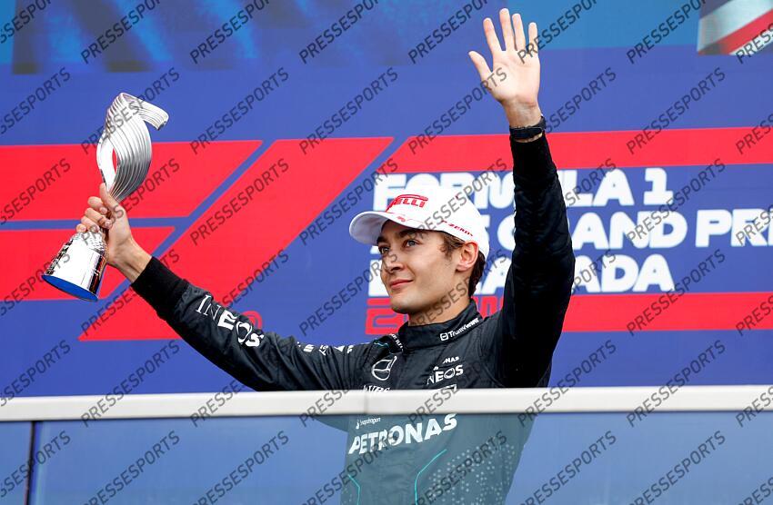 #63 George Russell (GBR, Mercedes-AMG Petronas F1 Team), F1 Grand Prix of Canada at Circuit Gilles-Villeneuve on June 9, 2024 in Montreal, Canada. (Photo by HOCH ZWEI) GRAND PRIX DU CANADA 