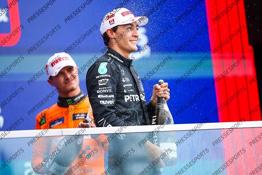 #63 George Russell (GBR, Mercedes-AMG Petronas F1 Team), F1 Grand Prix of Canada at Circuit Gilles-Villeneuve on June 9, 2024 in Montreal, Canada. (Photo by HOCH ZWEI) GRAND PRIX DU CANADA 