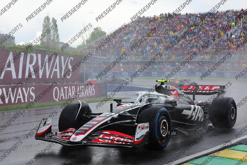 09.06.2024, Circuit Gilles Villeneuve, Montreal, CAN, FIA, Formel 1, Grand Prix von Kanada, Rennen, im Bild Nico Hülkenberg (DEU), Haas F1 Team, // during the race for the FIA Formula One Grand Prix of Canada at the Circuit Gilles Villeneuve in Montreal, Canada on 2024/06/09. EXPA Pictures © 2024, PhotoCredit: EXPA/ Hasan Bratic ATTENTION - OUT of GER GRAND PRIX DU CANADA 