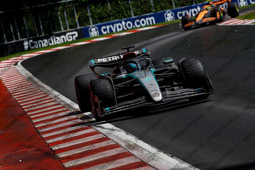 #63 George Russell (GBR, Mercedes-AMG Petronas F1 Team), F1 Grand Prix of Canada at Circuit Gilles-Villeneuve on June 9, 2024 in Montreal, Canada. (Photo by HOCH ZWEI) GRAND PRIX DU CANADA 