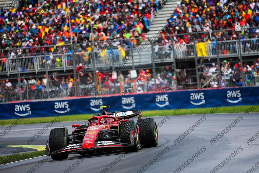 #55 Carlos Sainz (ESP, Scuderia Ferrari HP), F1 Grand Prix of Canada at Circuit Gilles-Villeneuve on June 9, 2024 in Montreal, Canada. (Photo by HOCH ZWEI) GRAND PRIX DU CANADA 