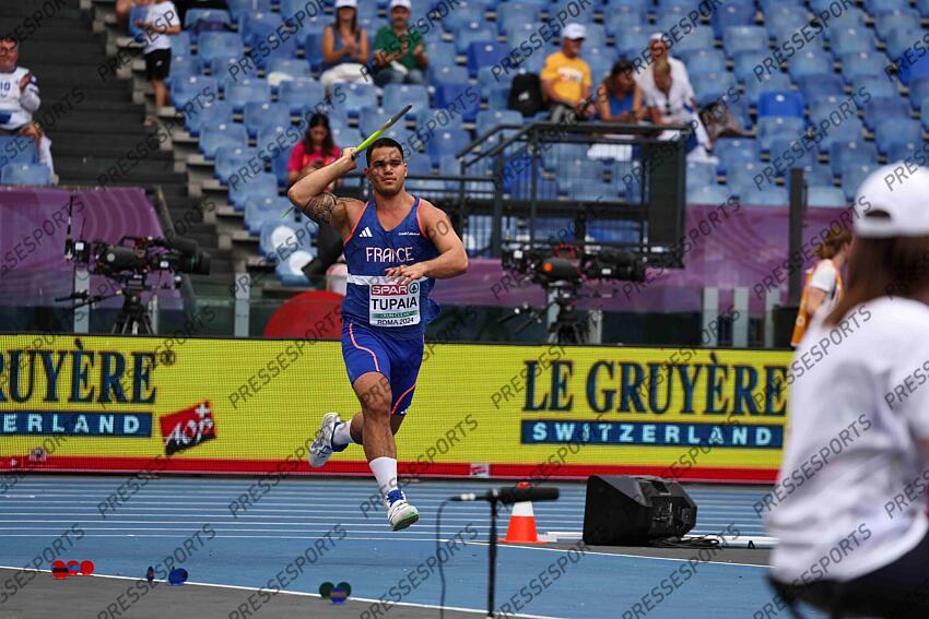 11 juin 2024 - Championnats Europe athletisme Rome 2024 - Teuraiterai Tupaia - Lancer du javelot CHAMPIONNATS D'EUROPE 