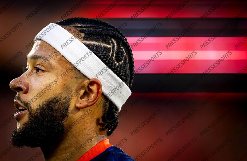 ROTTERDAM - Memphis Depay of Holland during the friendly Interland match between the Netherlands and Canada at Feyenoord Stadium de Kuip on June 6, 2024 in Rotterdam, Netherlands. ANP KOEN VAN WEEL PAYS-BAS-CANADA (4-0) 
