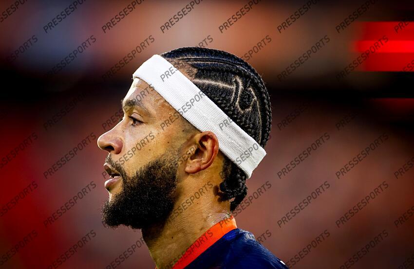 ROTTERDAM - Memphis Depay of Holland during the friendly Interland match between the Netherlands and Canada at Feyenoord Stadium de Kuip on June 6, 2024 in Rotterdam, Netherlands. ANP KOEN VAN WEEL PAYS-BAS-CANADA (4-0) 