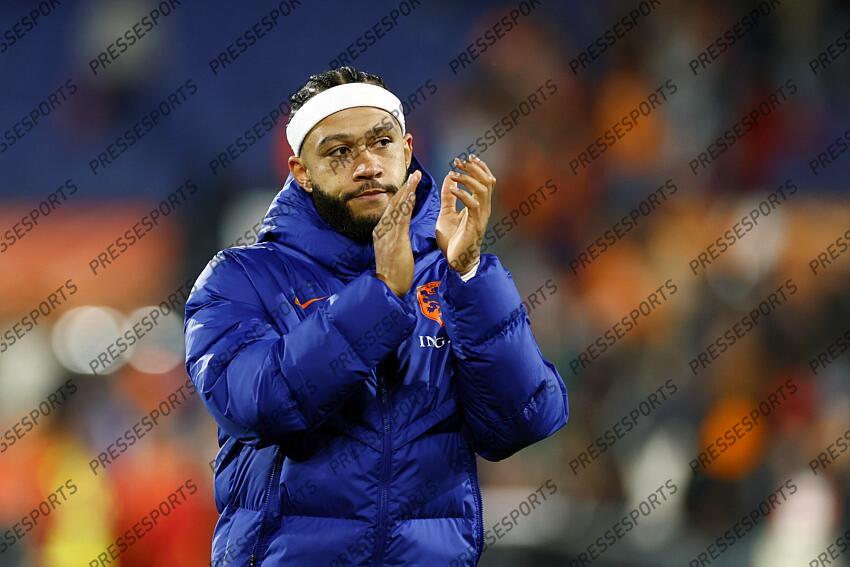 ROTTERDAM - Memphis Depay of Holland after the friendly Interland match between the Netherlands and Canada at Feyenoord Stadium de Kuip on June 6, 2024 in Rotterdam, the Netherlands. ANP KOEN VAN WEEL PAYS-BAS-CANADA (4-0) 