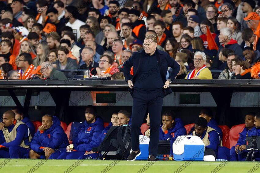 ROTTERDAM - Holland coach Ronald Koeman during the friendly Interland match between the Netherlands and Canada in Feyenoord Stadium de Kuip on June 6, 2024 in Rotterdam, the Netherlands. ANP KOEN VAN WEEL PAYS-BAS-CANADA (4-0) 