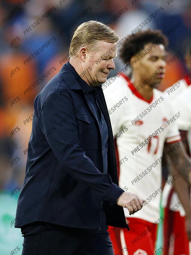 ROTTERDAM - Holland coach Ronald Koeman during the friendly Interland match between the Netherlands and Canada in Feyenoord Stadium de Kuip on June 6, 2024 in Rotterdam, the Netherlands. ANP MAURICE VAN STEEN PAYS-BAS-CANADA (4-0) 