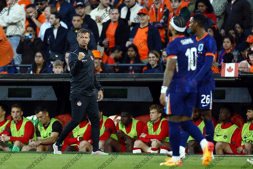 ROTTERDAM - Canada Coach Jesse Marsch during the friendly Interland match between the Netherlands and Canada at Feyenoord Stadium de Kuip on June 6, 2024 in Rotterdam, Netherlands. ANP KOEN VAN WEEL PAYS-BAS-CANADA (4-0) 