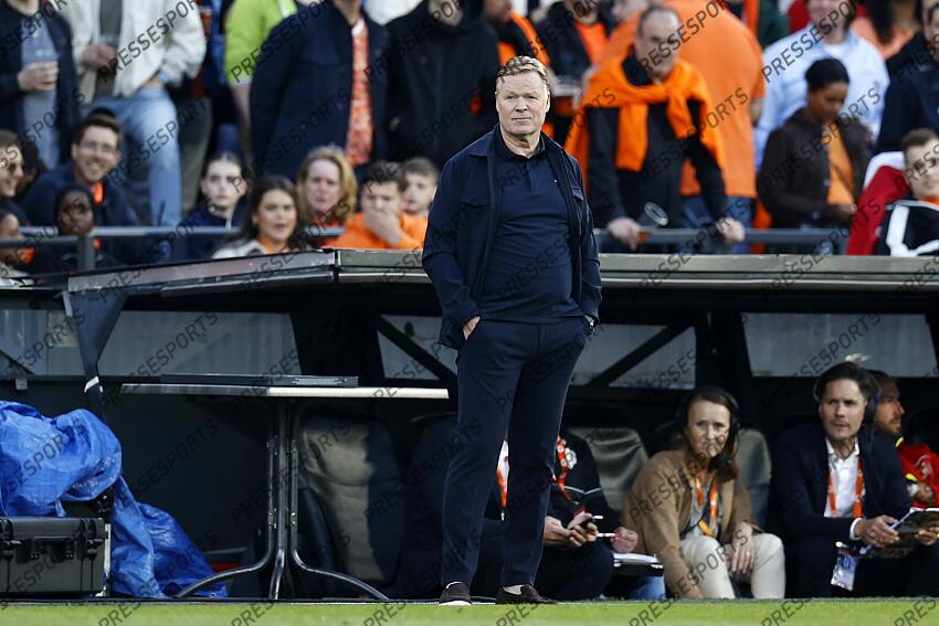 ROTTERDAM - Holland coach Ronald Koeman during the friendly Interland match between the Netherlands and Canada in Feyenoord Stadium de Kuip on June 6, 2024 in Rotterdam, the Netherlands. ANP MAURICE VAN STEEN PAYS-BAS-CANADA (4-0) 