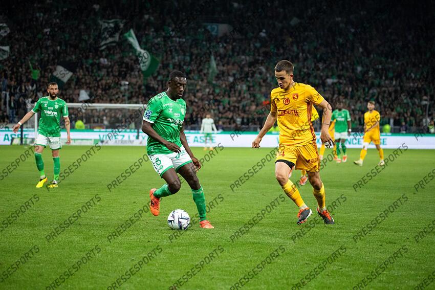 Foot - Ligue 2 (Play-offs) - ASSE - Rodez - Dennis Appiah et Giovanni Haag ST ETIENNE-RODEZ (2-0) 