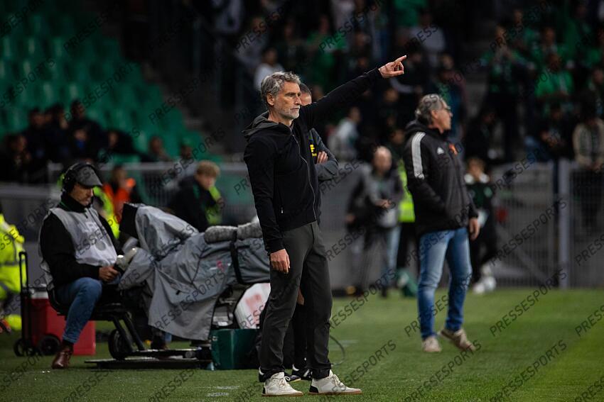 Foot - Ligue 2 (Play-offs) - ASSE - Rodez - L'entraîneur de Saint-Etienne Olivier Dall'oglio ST ETIENNE-RODEZ (2-0) 