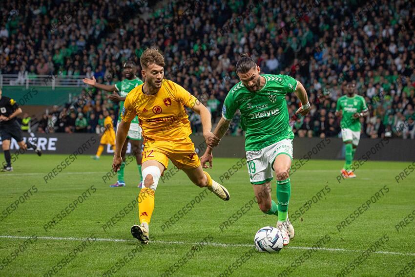 Foot - Ligue 2 (Play-offs) - ASSE - Rodez - Kilian Corredor et Leo Petrot ST ETIENNE-RODEZ (2-0) 