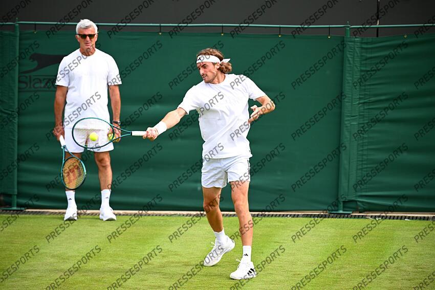 Tsitsipas (Apostolos) Tsitsipas (Stefanos) ENTRAINEMENT 