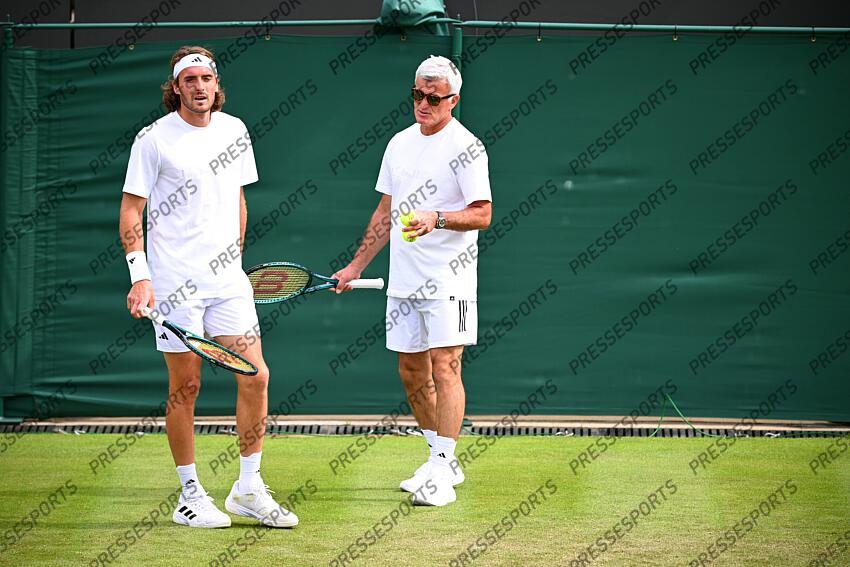 Tsitsipas (Apostolos) Tsitsipas (Stefanos) ENTRAINEMENT 