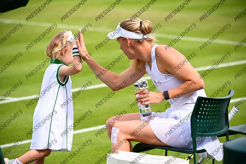 wozbiacki (olivia) Wozniacki (Caroline) ENTRAINEMENT avec sa fille 
