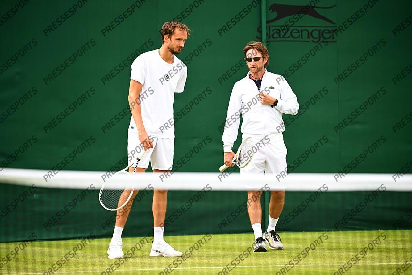 Medvedev (Daniil) Cervara (Gilles) ENTRAINEMENT 