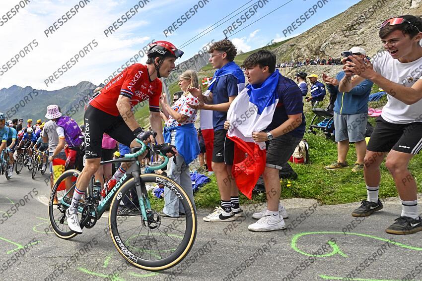 TOUR DE FRANCE / ETAPE 14 / 13-07-2024 / PAU - ST LARY PLAT D'ADET / PHOTO BRUNO BADE / COL DU TOURMALET / ARNAUD DEMARE (FRA) ARK / PAU/ST LARY SOULAN PLA D'ADET 