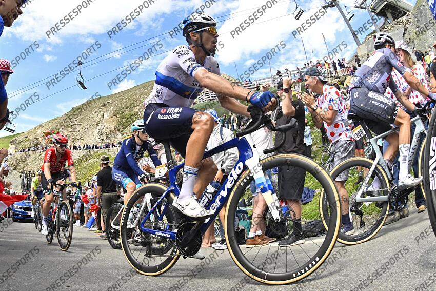 TOUR DE FRANCE / ETAPE 14 / 13-07-2024 / PAU - ST LARY PLAT D'ADET / PHOTO BRUNO BADE / COL DU TOURMALET / CHRISTOPHE LAPORTE (FRA) TVL / PAU/ST LARY SOULAN PLA D'ADET 