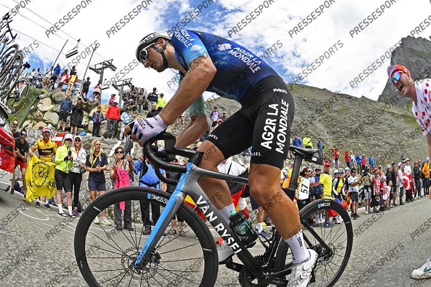 TOUR DE FRANCE / ETAPE 14 / 13-07-2024 / PAU - ST LARY PLAT D'ADET / PHOTO BRUNO BADE / COL DU TOURMALET / NANS PETERS (FRA) DAT / PAU/ST LARY SOULAN PLA D'ADET 