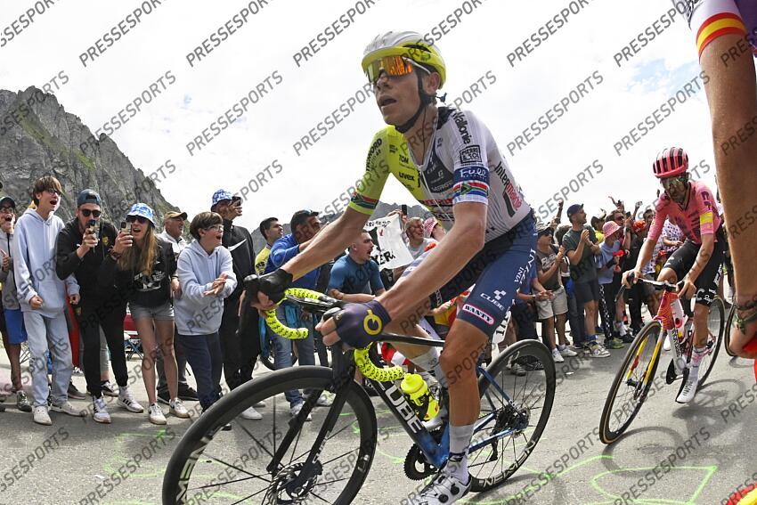 TOUR DE FRANCE / ETAPE 14 / 13-07-2024 / PAU - ST LARY PLAT D'ADET / PHOTO BRUNO BADE / COL DU TOURMALET / LOUIS MEINTJES (RSA) IWA / PAU/ST LARY SOULAN PLA D'ADET 