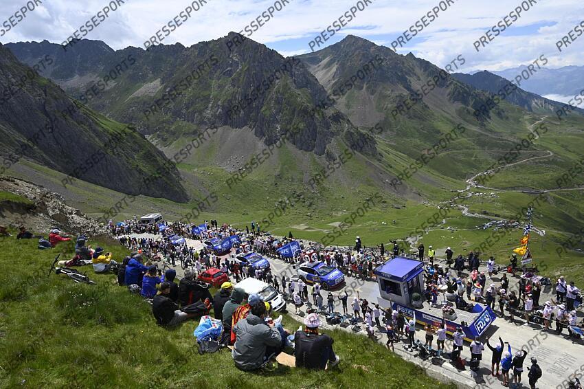 TOUR DE FRANCE / ETAPE 14 / 13-07-2024 / PAU - ST LARY PLAT D'ADET / PHOTO BRUNO BADE / COL DU TOURMALET / LA CARAVANE PUBLICITAIRE / PAU/ST LARY SOULAN PLA D'ADET 