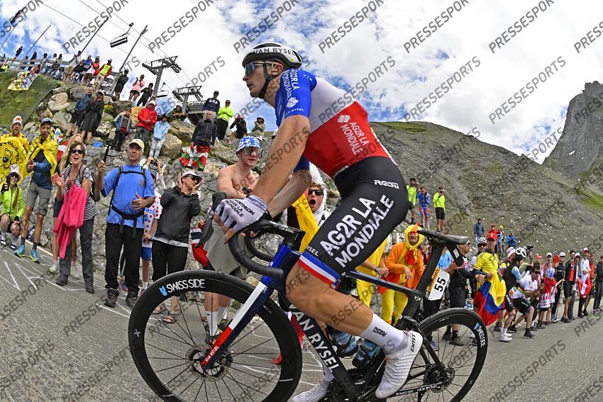 TOUR DE FRANCE / ETAPE 14 / 13-07-2024 / PAU - ST LARY PLAT D'ADET / PHOTO BRUNO BADE / COL DU TOURMALET / PAUL LAPEIRA (FRA) DAT / PAU/ST LARY SOULAN PLA D'ADET 