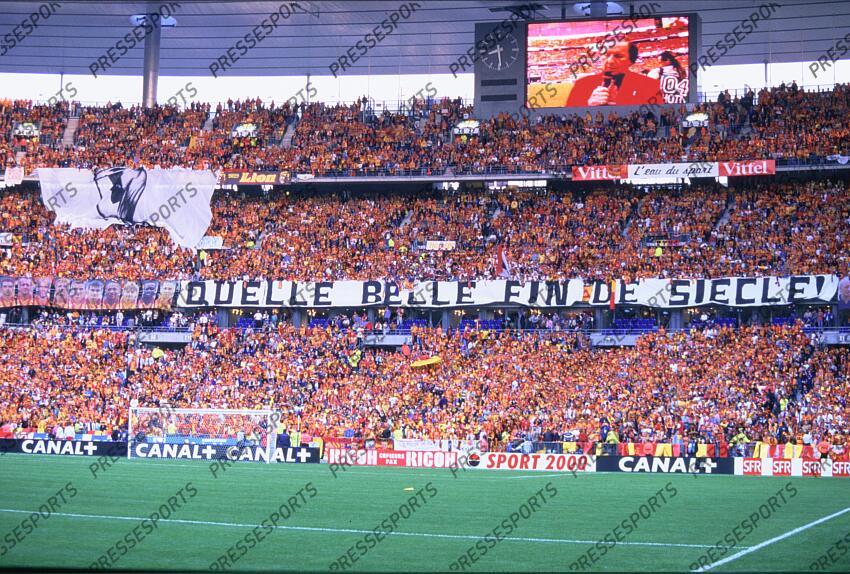 LENS-METZ (1-0) banderole "Quelle belle fin de siecle" 