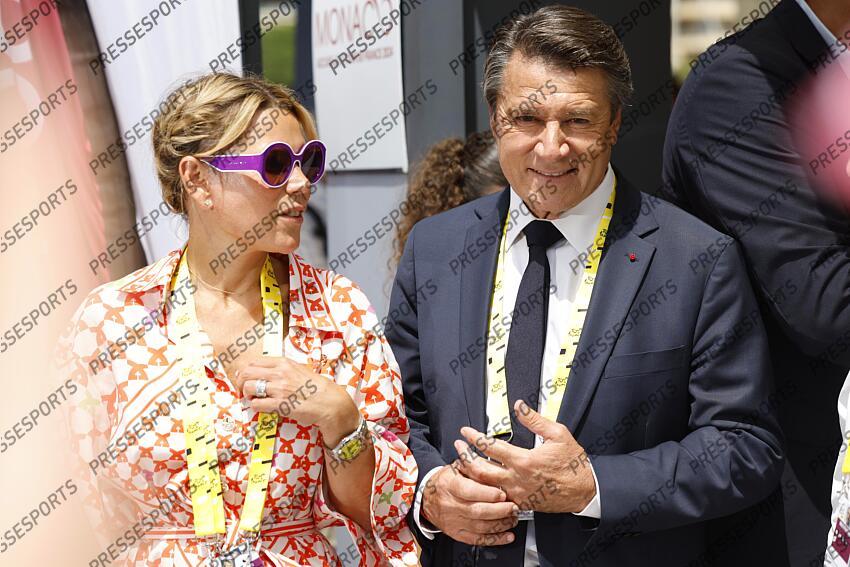 tenoudji (laura) estrosi (christian) MONACO/NICE la maire de Nice avec sa femme 