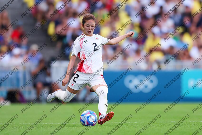Risa Shimizu (JPN), JULY 25, 2024 - Football/Soccer : Women's Group C match between Japan 1-2 Spain during the Paris 2024 Olympic Games at La Beaujoire Stadium in Nantes, France. (Photo by Naoki Morita/AFLO SPORT) ESPAGNE FEM-JAPON FEM (2-1) 