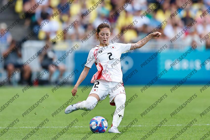Risa Shimizu (JPN), JULY 25, 2024 - Football / Soccer : Paris 2024 Olympic Games Women's football Group C match between Spain 2-1 Japan at the Stade de la Beaujoire in Nantes, France. (Photo by Mutsu Kawamori/AFLO) ESPAGNE FEM-JAPON FEM (2-1) 