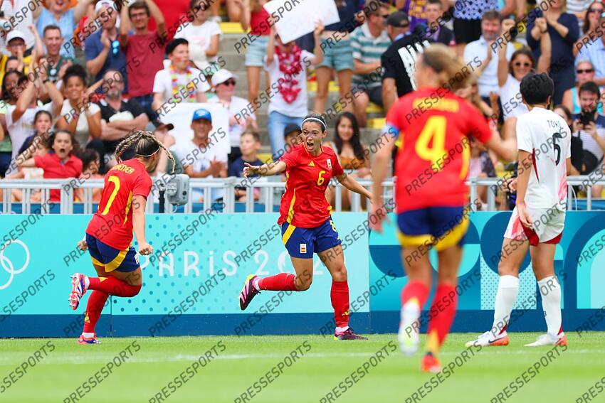 Bonmati Aitana (ESP), JULY 25, 2024 - Football/Soccer : Women's Group C match between Japan 1-2 Spain during the Paris 2024 Olympic Games at La Beaujoire Stadium in Nantes, France. (Photo by Naoki Morita/AFLO SPORT) ESPAGNE FEM-JAPON FEM (2-1) 