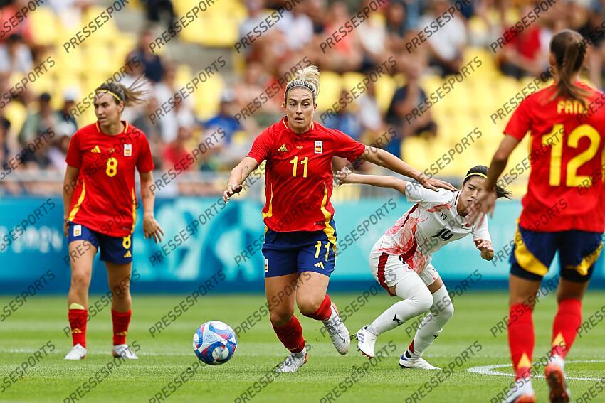 Alexia Putellas (ESP), JULY 25, 2024 - Football / Soccer : Paris 2024 Olympic Games Women's football Group C match between Spain 2-1 Japan at the Stade de la Beaujoire in Nantes, France. (Photo by Mutsu Kawamori/AFLO) ESPAGNE FEM-JAPON FEM (2-1) 