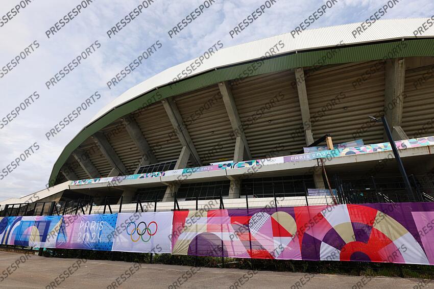 General view of La Beaujoire Stadium, JULY 25, 2024 - Football/Soccer : Women's Group C match between Japan 1-2 Spain during the Paris 2024 Olympic Games at La Beaujoire Stadium in Nantes, France. (Photo by Naoki Morita/AFLO SPORT) ESPAGNE FEM-JAPON FEM (2-1) 