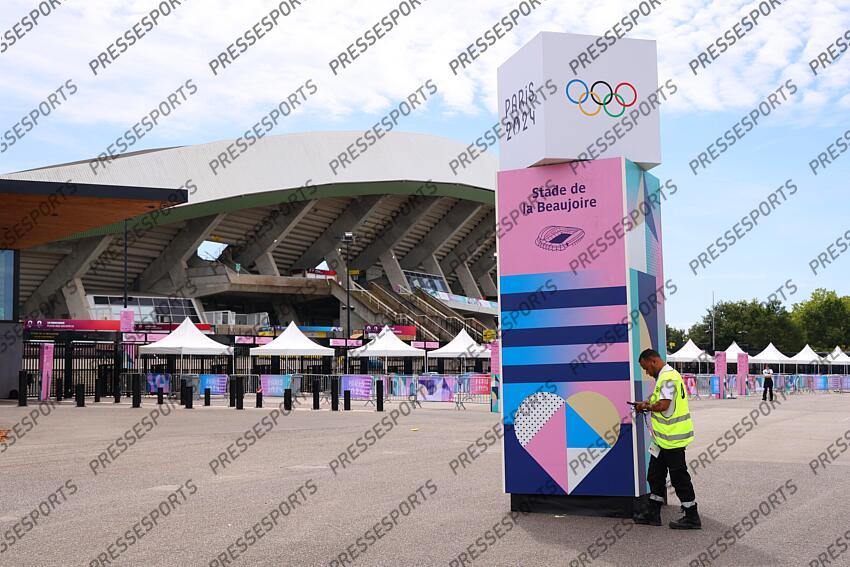 General view of La Beaujoire Stadium, JULY 25, 2024 - Football/Soccer : Women's Group C match between Japan 1-2 Spain during the Paris 2024 Olympic Games at La Beaujoire Stadium in Nantes, France. (Photo by Naoki Morita/AFLO SPORT) ESPAGNE FEM-JAPON FEM (2-1) 
