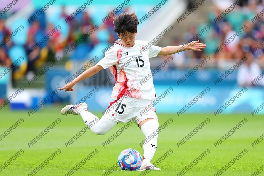 Aoba Fujino (JPN), JULY 25, 2024 - Football/Soccer : Women's Group C match between Japan 1-2 Spain during the Paris 2024 Olympic Games at La Beaujoire Stadium in Nantes, France. (Photo by Naoki Morita/AFLO SPORT) ESPAGNE FEM-JAPON FEM (2-1) 