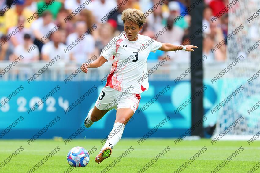 Moeka Minami (JPN), JULY 25, 2024 - Football/Soccer : Women's Group C match between Japan 1-2 Spain during the Paris 2024 Olympic Games at La Beaujoire Stadium in Nantes, France. (Photo by Naoki Morita/AFLO SPORT) ESPAGNE FEM-JAPON FEM (2-1) 