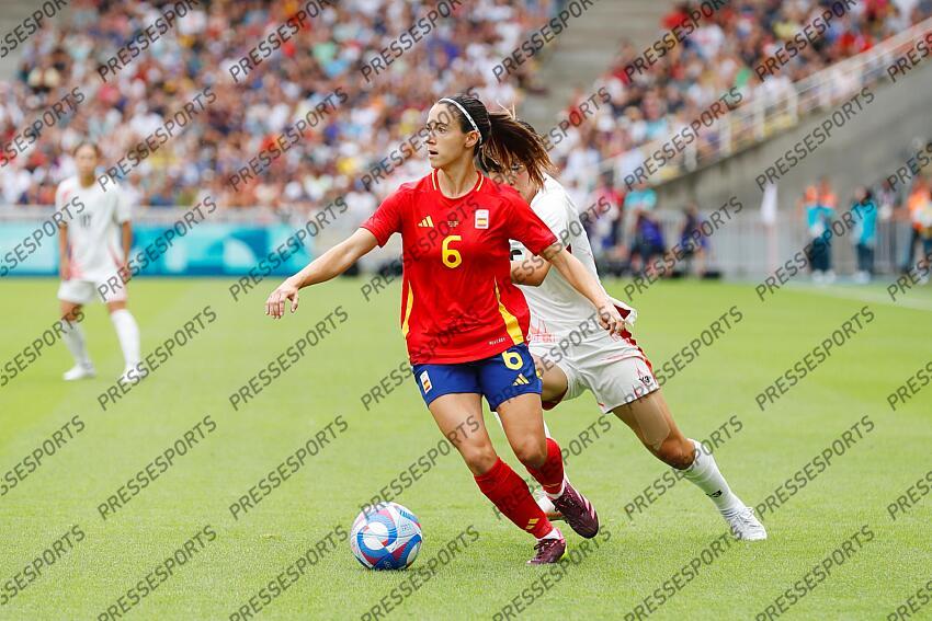 Aitana Bonmati (ESP), JULY 25, 2024 - Football / Soccer : Paris 2024 Olympic Games Women's football Group C match between Spain 2-1 Japan at the Stade de la Beaujoire in Nantes, France. (Photo by Mutsu Kawamori/AFLO) ESPAGNE FEM-JAPON FEM (2-1) 