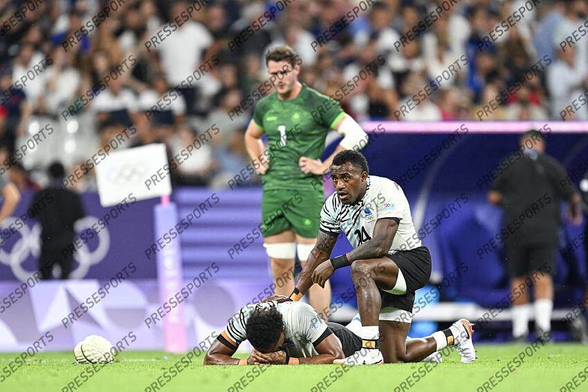 Olympic Games Rugby Seven men’s match between Fiji and Ireland at Stade de France in Saint-Denis near Paris, France on July 25, 2024. SOIREE 25 JUILLET 