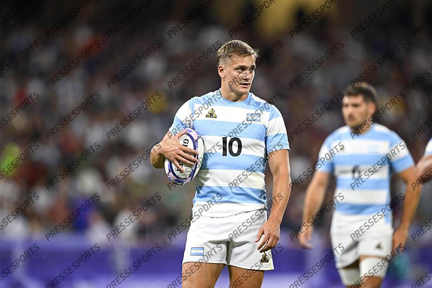 Santiago Mare during the Olympic Games Rugby Seven men’s match between France v Argentina at Stade de France in Saint-Denis near Paris, France on July 25, 2024. SOIREE 25 JUILLET 