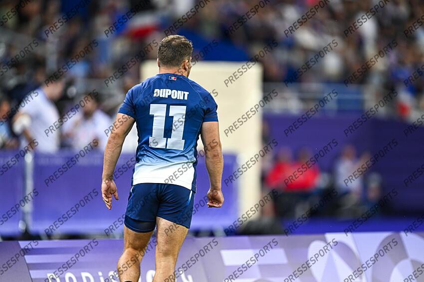 Antoine Dupont during the Olympic Games Rugby Seven men’s match between France v Argentina at Stade de France in Saint-Denis near Paris, France on July 25, 2024. SOIREE 25 JUILLET 