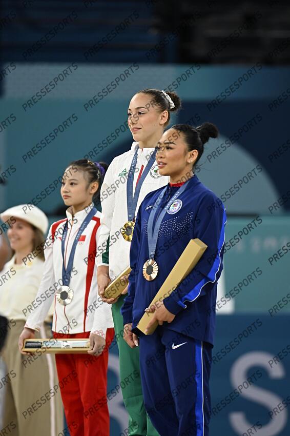QIU (Qiyuan) - (chn) - nemour (kaylia) - (alg) - LEE (Sunisa) - (usa) - BARRES ASYMETRIQUES FEMMES 