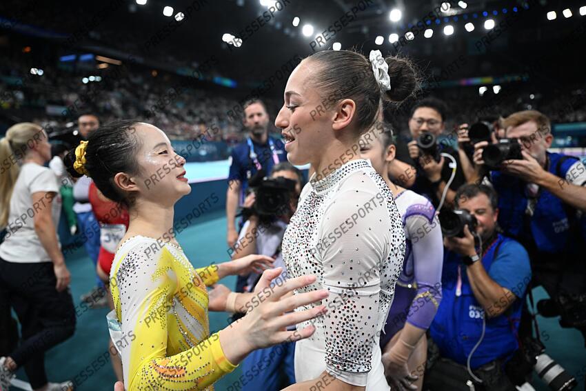 ZHANG (Yihan) - (chn) - nemour (kaylia) - (alg) - BARRES ASYMETRIQUES FEMMES 