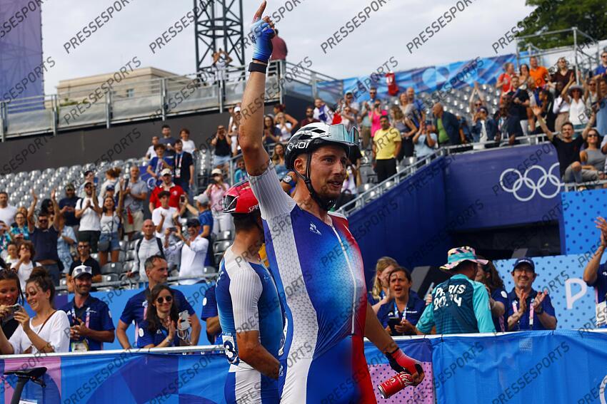 Paris 2024 Olympic Games - Men's Road Race - Paris - Paris 272,1 km - Trocadero - 03/08/2024 - Valentin Madouas (FRA) - photo Luca Bettini/SprintCyclingAgency©2024 ROUTE HOMMES 
