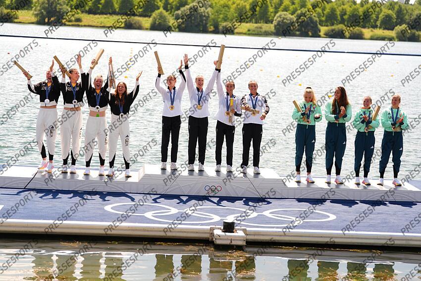 BRUESSLER (Sarah) - (ger) - JAGSCH (Pauline) - (ger) - HAKE (Jule Marie) - (ger) - PASZEK (Paulina) - (ger) - vaughan (tara) -(nzl)- brett (olivia) -(nzl)- hoskin (alicia) -(nzl)- carrington (lisa) -(nzl)- GAZSO (Alida Dora) - (hon) - CSIPES (Tamara ) - (hon) - FOJT (Sara ) - (hon) - PUPP (Noemi ) - (hon) - K4 500 M FEMMES 