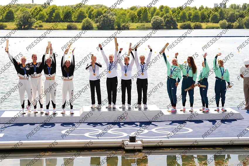 BRUESSLER (Sarah) - (ger) - JAGSCH (Pauline) - (ger) - HAKE (Jule Marie) - (ger) - PASZEK (Paulina) - (ger) - vaughan (tara) -(nzl)- brett (olivia) -(nzl)- hoskin (alicia) -(nzl)- carrington (lisa) -(nzl)- GAZSO (Alida Dora) - (hon) - CSIPES (Tamara ) - (hon) - FOJT (Sara ) - (hon) - PUPP (Noemi ) - (hon) - K4 500 M FEMMES 