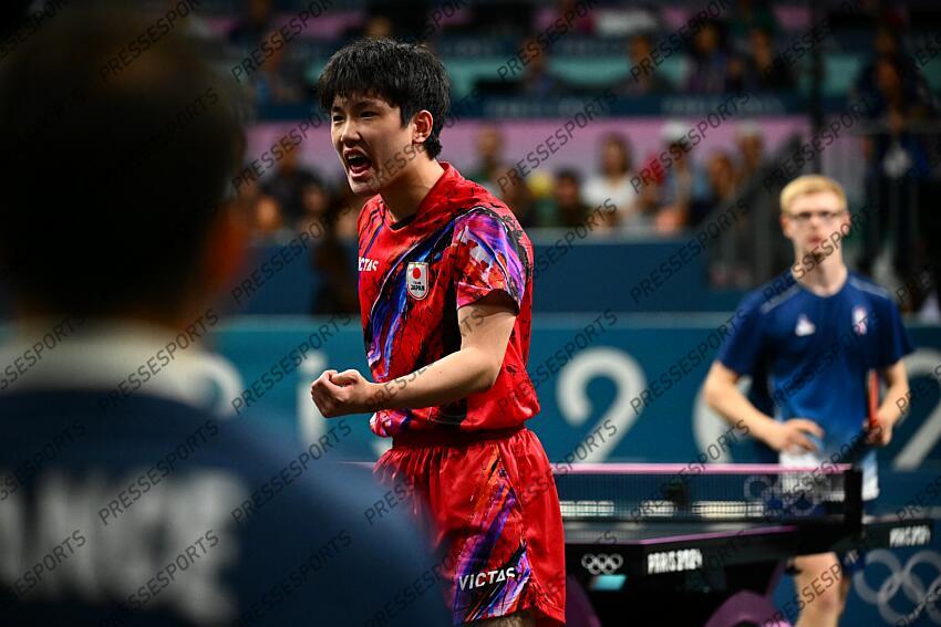 HARIMOTO (Tomokazu) - (jap) F.LEBRUN/HARIMOTO Pour le bronze FRANCE-JAPON match 2 